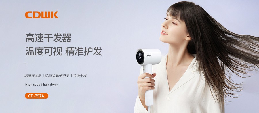 新品上市 | CDWK創點高速干發器，溫度可視更護發！